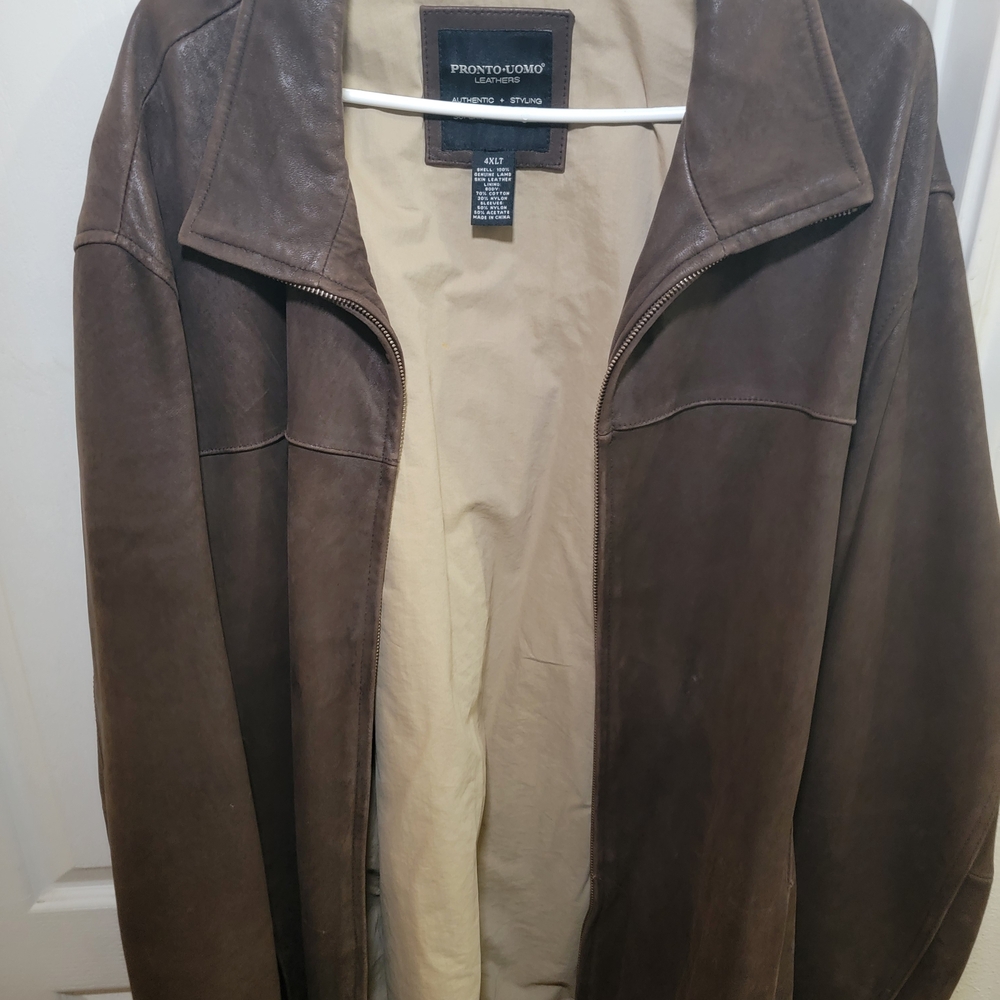 Pronto Uomo Dark Brown Leather Jacket